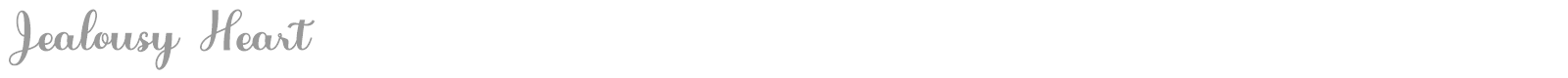 Jealousy Heart font preview